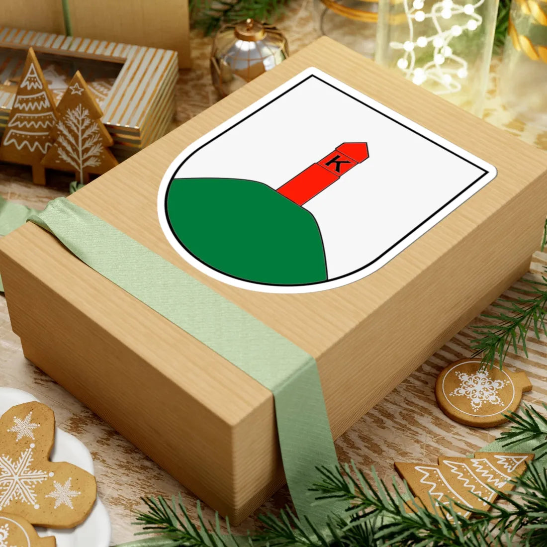 Kapciamiestis COA (Lithuania) (Coat of Arms) STICKER Vinyl Kiss-Cut Decal - The Sticker Space