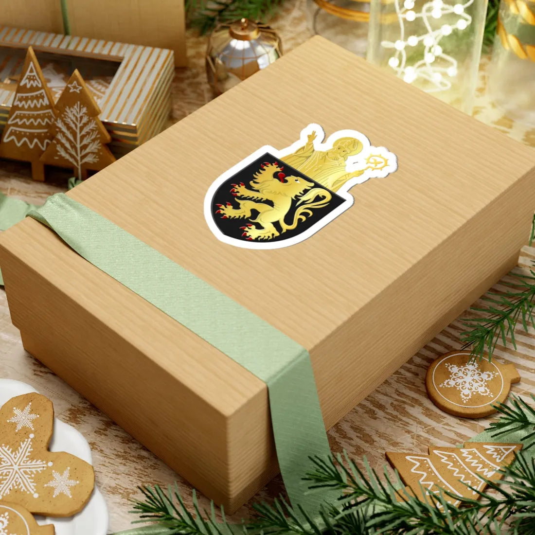 Kapelle-op-den-Bos wapen (Belgium) (Coat of Arms) STICKER Vinyl Kiss-Cut Decal - The Sticker Space