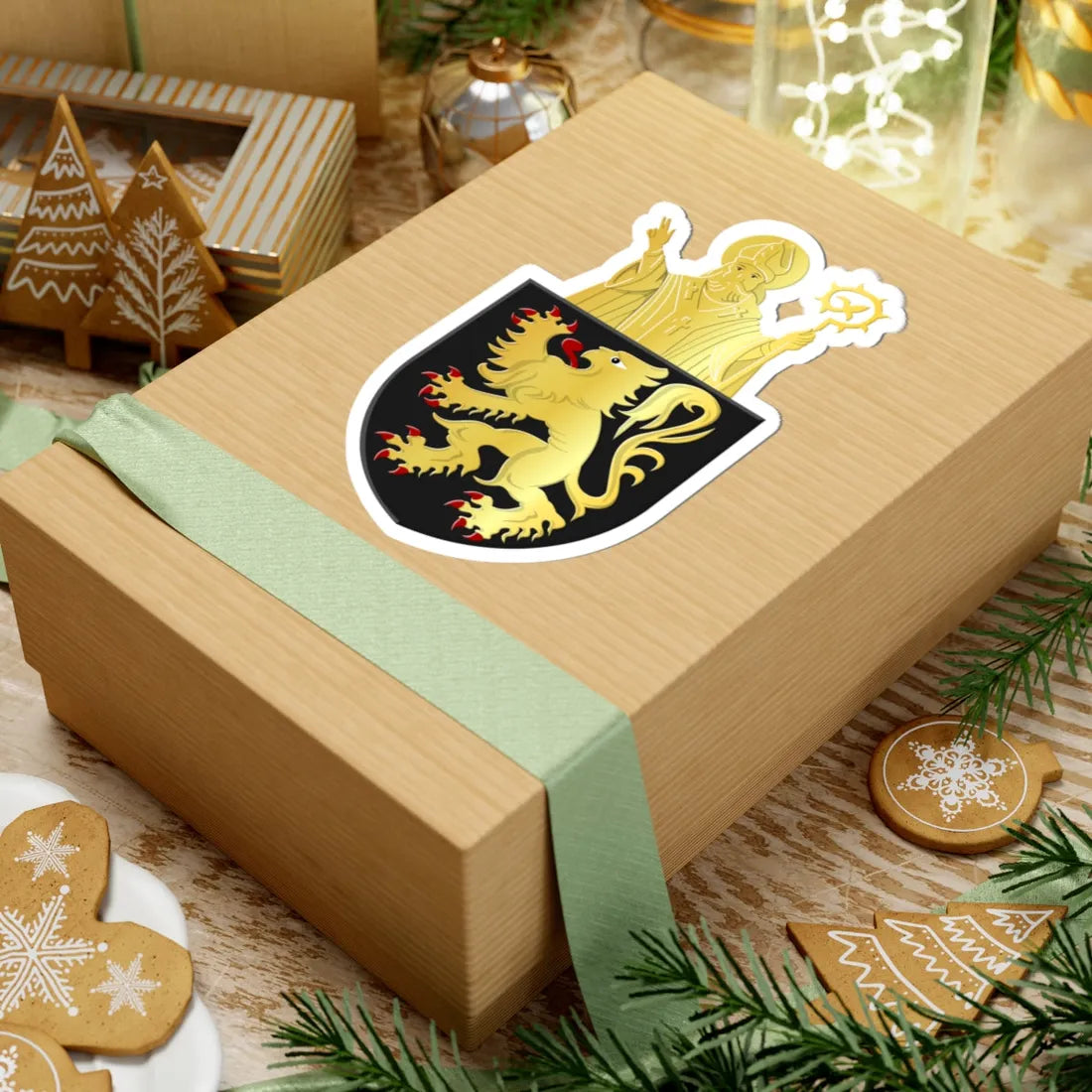 Kapelle-op-den-Bos wapen (Belgium) (Coat of Arms) STICKER Vinyl Kiss-Cut Decal - The Sticker Space