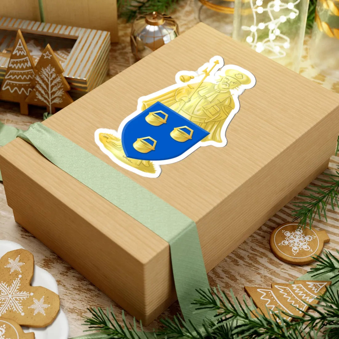 Kapellen wapen (Belgium) (Coat of Arms) STICKER Vinyl Kiss-Cut Decal - The Sticker Space