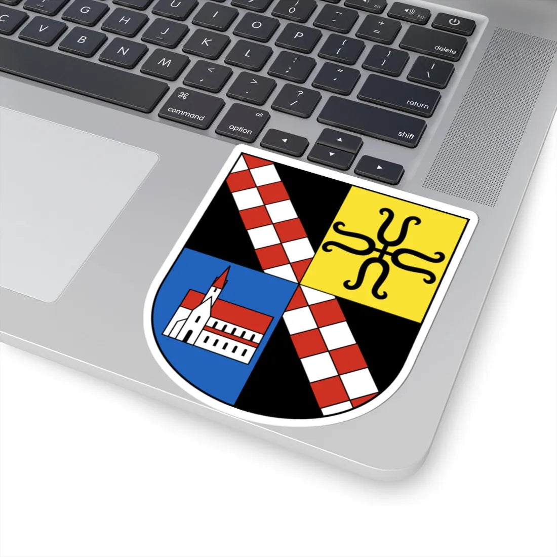 Kappel am Albis-blazon (Switzerland) (Coat of Arms) STICKER Vinyl Kiss-Cut Decal - The Sticker Space