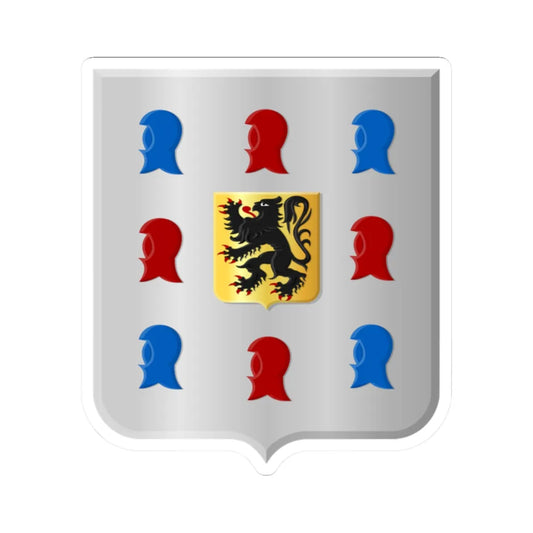 Kaprijke wapen (Belgium) (Coat of Arms) STICKER Vinyl Kiss-Cut Decal 2 Inch White - The Sticker Space