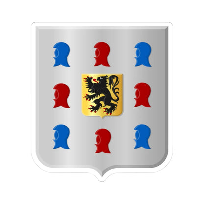Kaprijke wapen (Belgium) (Coat of Arms) STICKER Vinyl Kiss-Cut Decal 3 Inch White - The Sticker Space