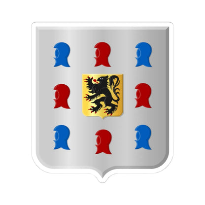 Kaprijke wapen (Belgium) (Coat of Arms) STICKER Vinyl Kiss-Cut Decal 4 Inch White - The Sticker Space