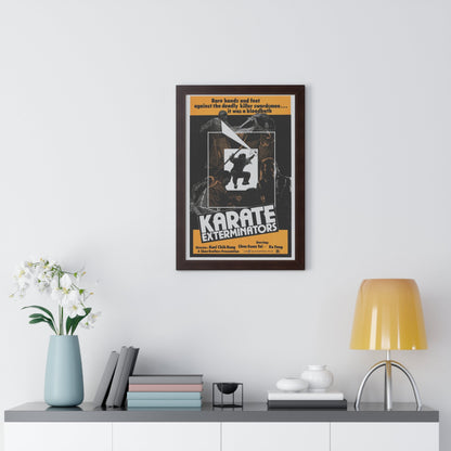 KARATE EXTERMINATORS 1981 - Framed Movie Poster-The Sticker Space