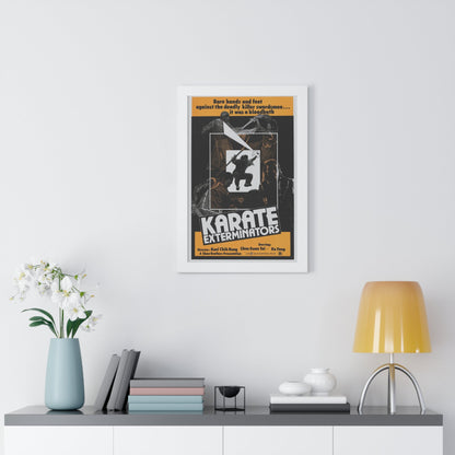 KARATE EXTERMINATORS 1981 - Framed Movie Poster-The Sticker Space