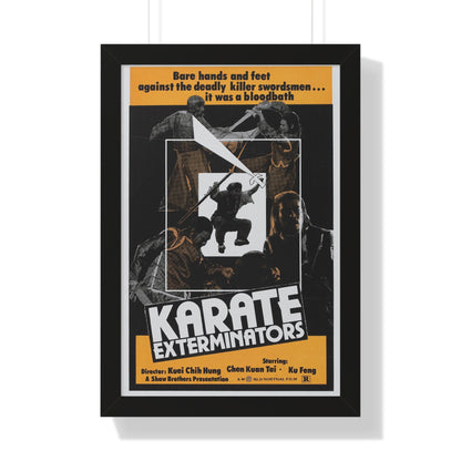 KARATE EXTERMINATORS 1981 - Framed Movie Poster-16″ x 24″-The Sticker Space