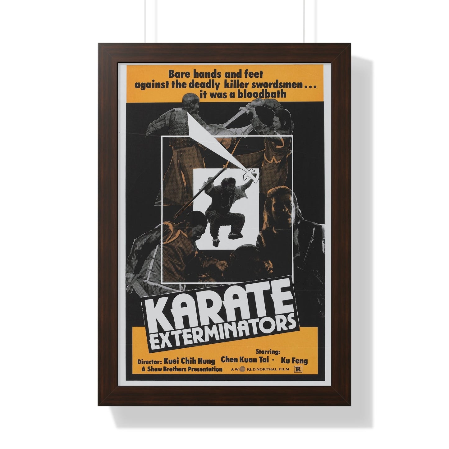 KARATE EXTERMINATORS 1981 - Framed Movie Poster-16″ x 24″-The Sticker Space