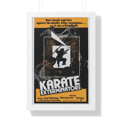 KARATE EXTERMINATORS 1981 - Framed Movie Poster-16″ x 24″-The Sticker Space