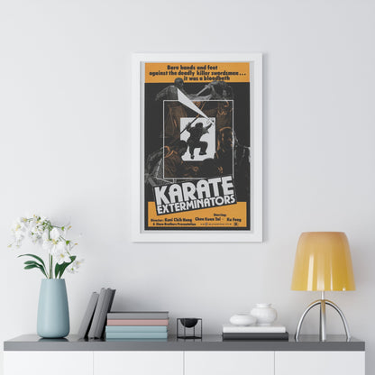 KARATE EXTERMINATORS 1981 - Framed Movie Poster-The Sticker Space