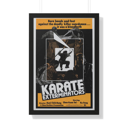 KARATE EXTERMINATORS 1981 - Framed Movie Poster-20" x 30"-The Sticker Space