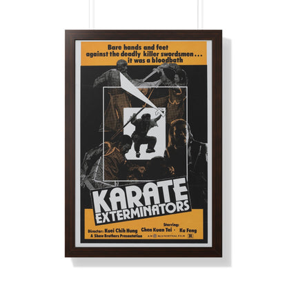 KARATE EXTERMINATORS 1981 - Framed Movie Poster-20" x 30"-The Sticker Space