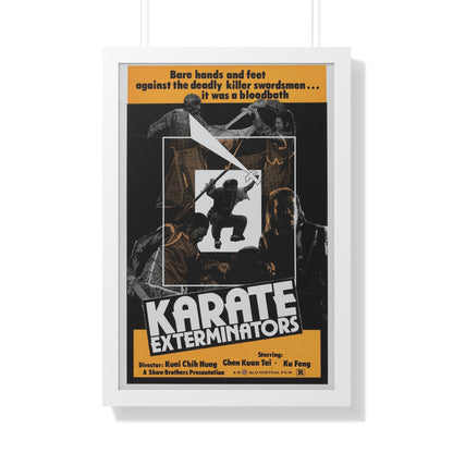 KARATE EXTERMINATORS 1981 - Framed Movie Poster-20" x 30"-The Sticker Space