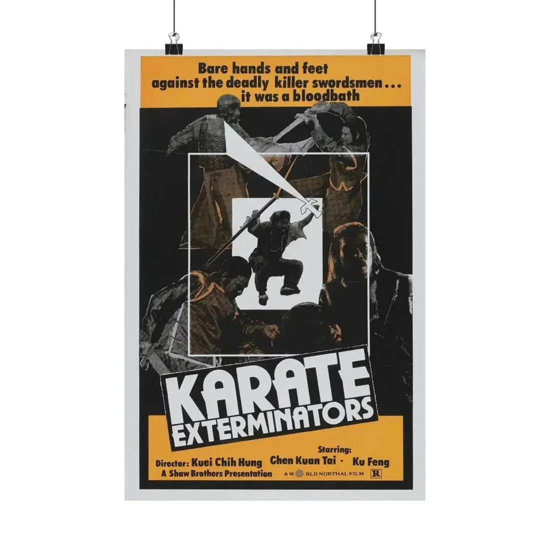KARATE EXTERMINATORS 1981 - Paper Movie Poster - The Sticker Space