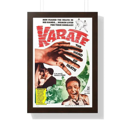 KARATE THE HAND OF DEATH 1961 - Framed Movie Poster 16″ x 24″ Walnut - The Sticker Space