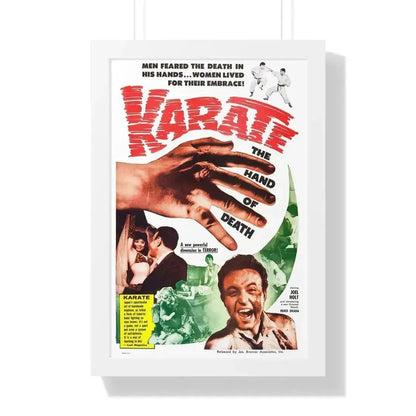 KARATE THE HAND OF DEATH 1961 - Framed Movie Poster 16″ x 24″ White - The Sticker Space