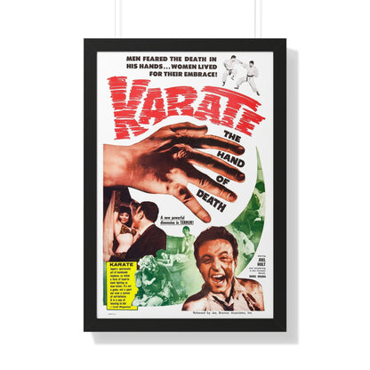 KARATE THE HAND OF DEATH 1961 - Framed Movie Poster-20" x 30"-The Sticker Space