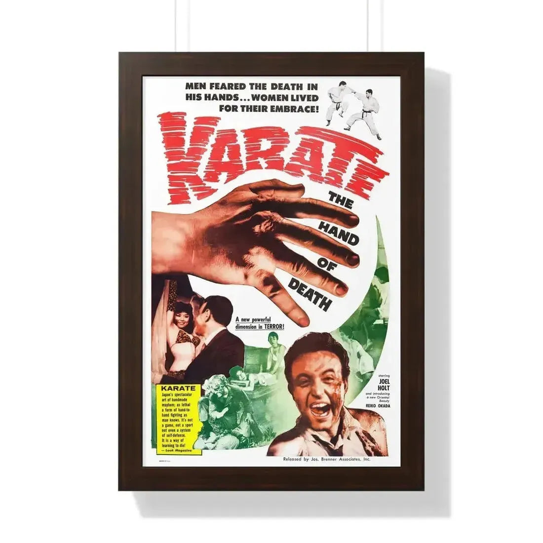 KARATE THE HAND OF DEATH 1961 - Framed Movie Poster - The Sticker Space