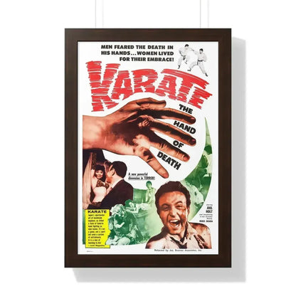 KARATE THE HAND OF DEATH 1961 - Framed Movie Poster - The Sticker Space
