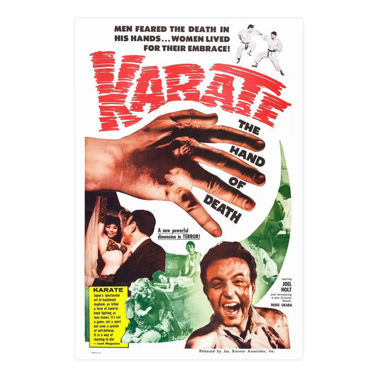 KARATE THE HAND OF DEATH 1961 - Paper Movie Poster-24″ x 36″ (Vertical)-The Sticker Space