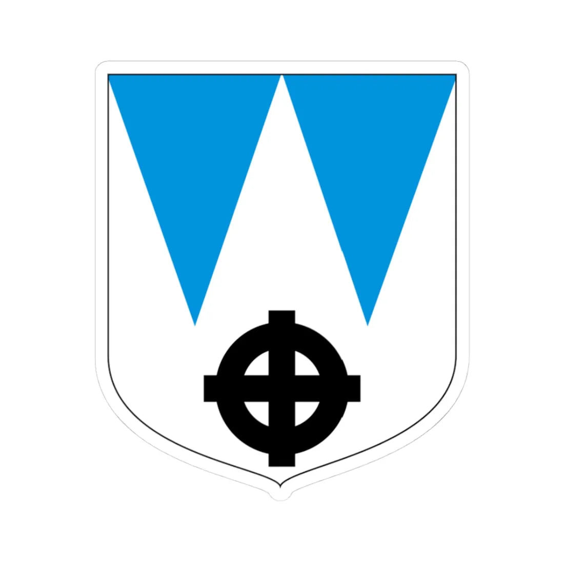 Kareda valla vapp (Estonia) (Coat of Arms) STICKER Vinyl Kiss-Cut Decal 3 Inch White - The Sticker Space
