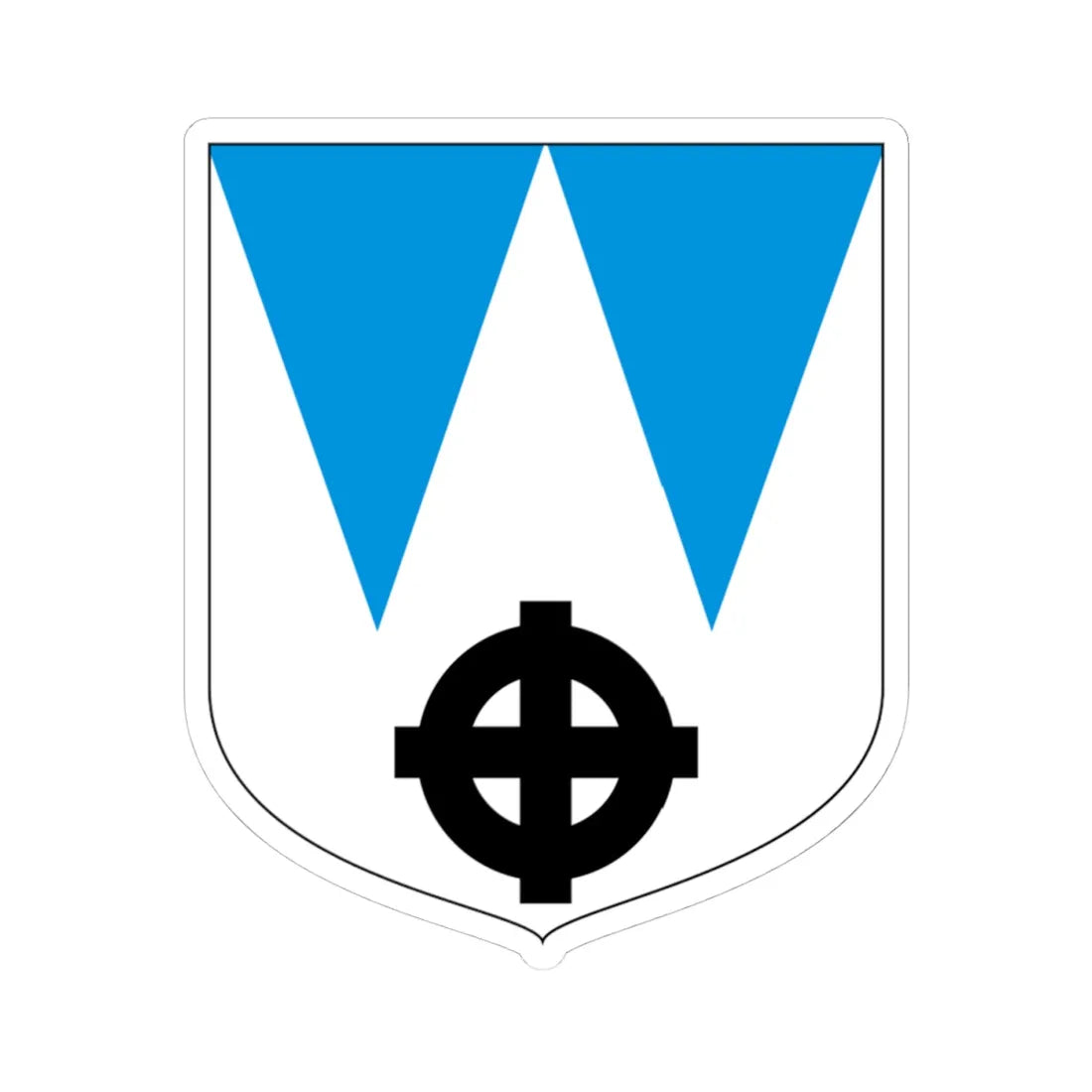 Kareda valla vapp (Estonia) (Coat of Arms) STICKER Vinyl Kiss-Cut Decal 4 Inch White - The Sticker Space