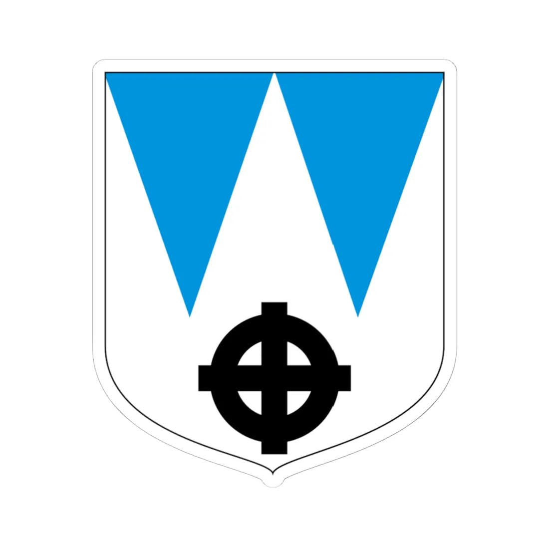 Kareda valla vapp (Estonia) (Coat of Arms) STICKER Vinyl Kiss-Cut Decal 6 Inch White - The Sticker Space