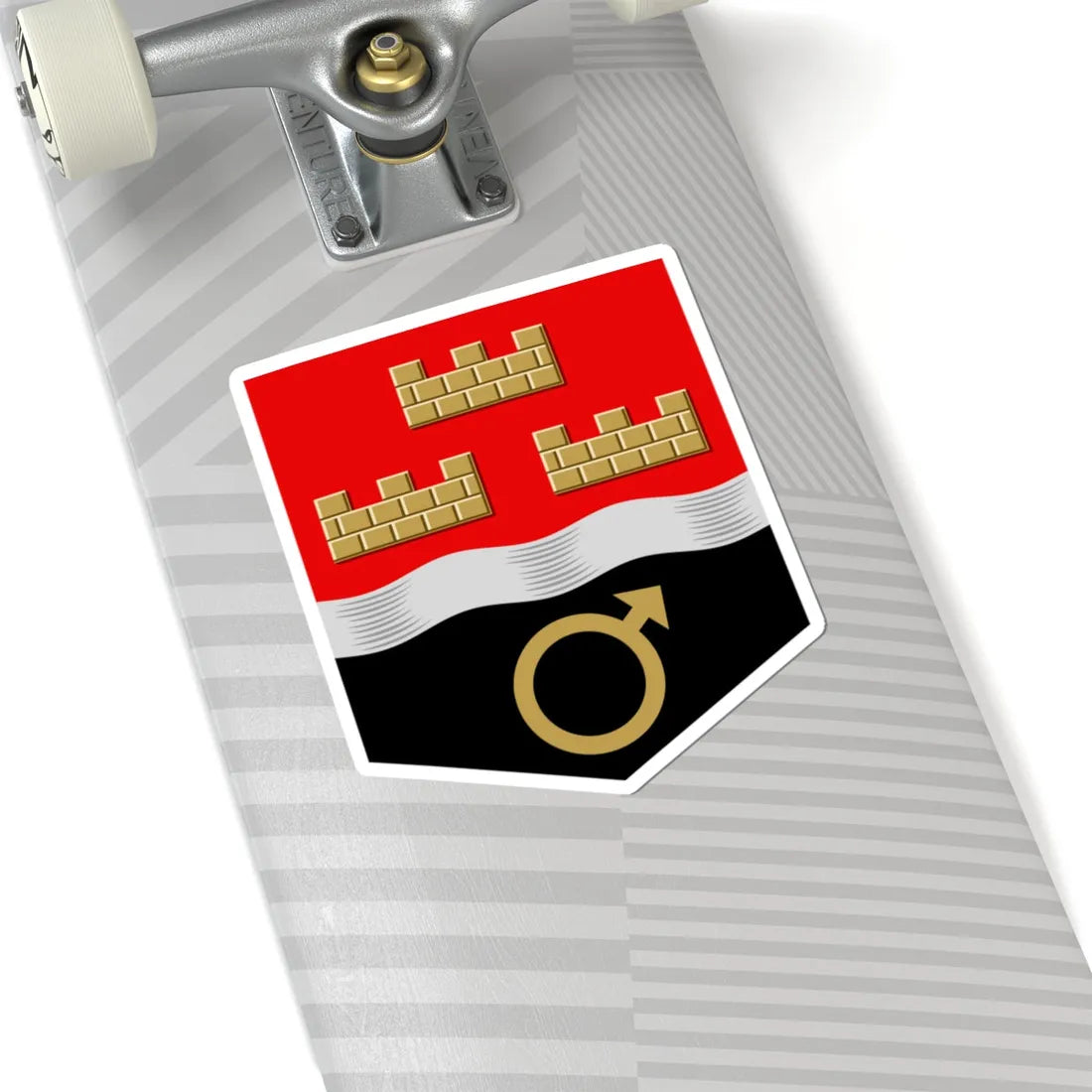 Karjaan mlk.vaakuna (Finland) (Coat of Arms) STICKER Vinyl Kiss-Cut Decal - The Sticker Space