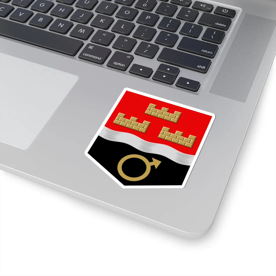 Karjaan mlk.vaakuna (Finland) (Coat of Arms) STICKER Vinyl Kiss-Cut Decal - The Sticker Space