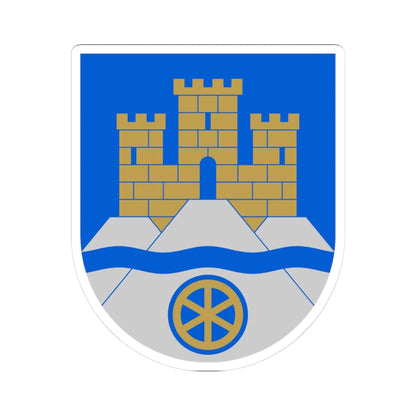 Karjaa.vaakuna (Finland) (Coat of Arms) STICKER Vinyl Kiss-Cut Decal 3 Inch White - The Sticker Space