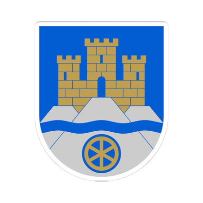 Karjaa.vaakuna (Finland) (Coat of Arms) STICKER Vinyl Kiss-Cut Decal 4 Inch White - The Sticker Space