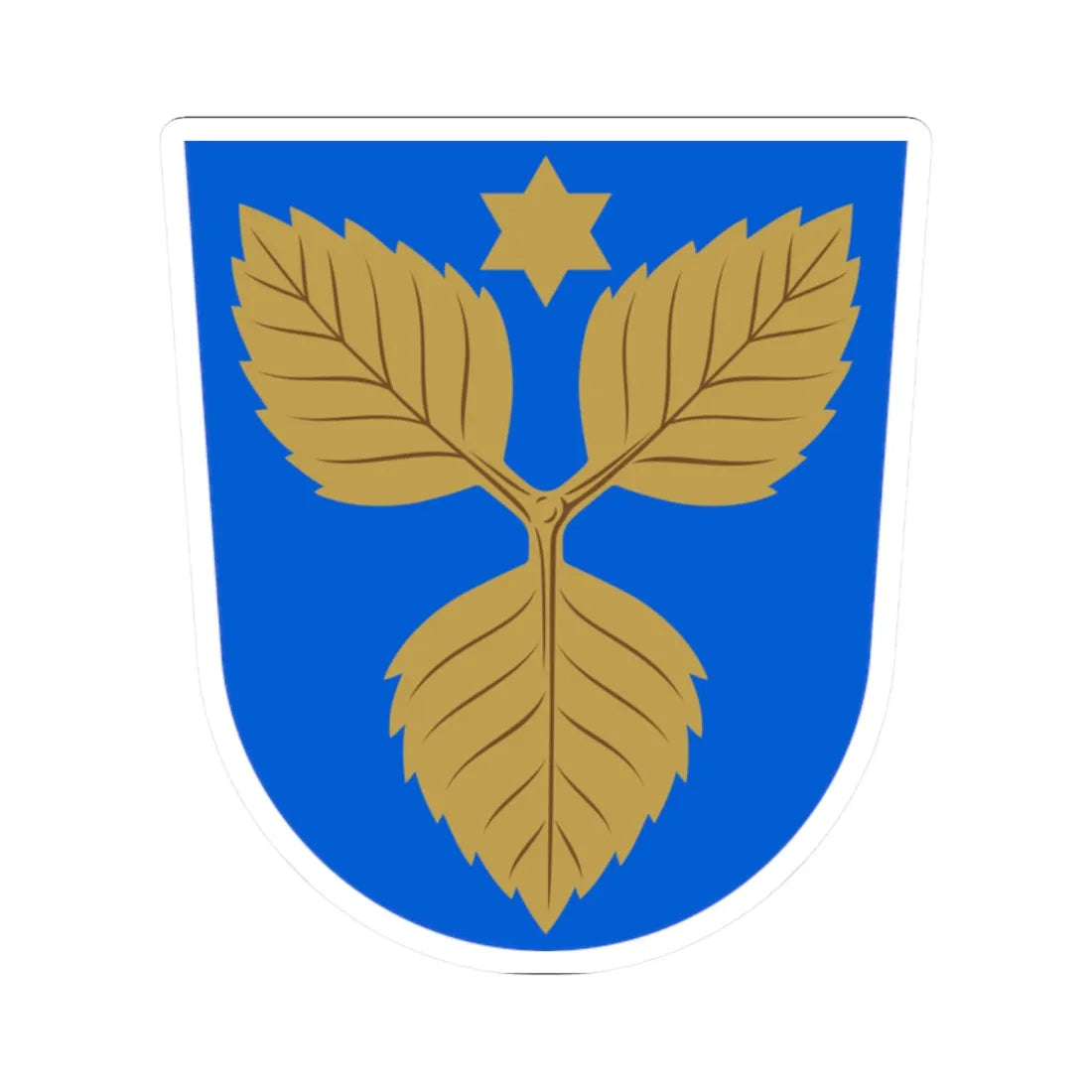 Karjalohja.vaakuna (Finland) (Coat of Arms) STICKER Vinyl Kiss-Cut Decal 2 Inch White - The Sticker Space