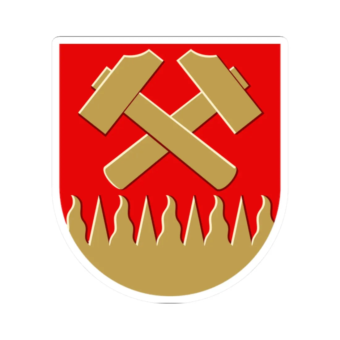 Karkkila.vaakuna (Finland) (Coat of Arms) STICKER Vinyl Kiss-Cut Decal 2 Inch White - The Sticker Space