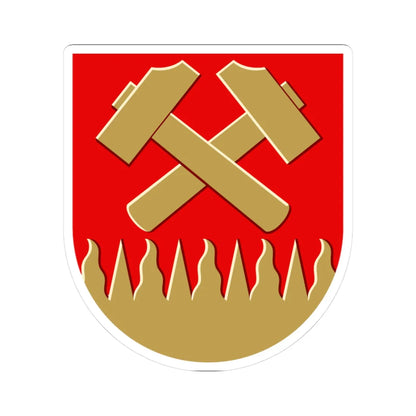 Karkkila.vaakuna (Finland) (Coat of Arms) STICKER Vinyl Kiss-Cut Decal 3 Inch White - The Sticker Space