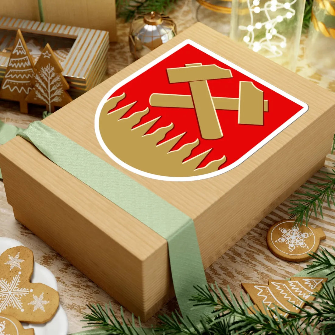 Karkkila.vaakuna (Finland) (Coat of Arms) STICKER Vinyl Kiss-Cut Decal - The Sticker Space