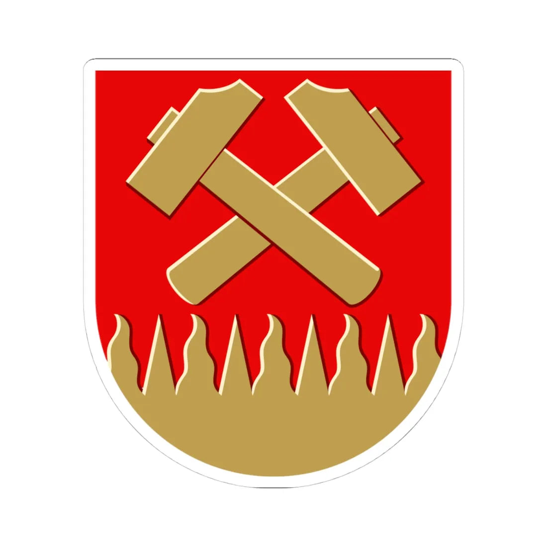 Karkkila.vaakuna (Finland) (Coat of Arms) STICKER Vinyl Kiss-Cut Decal - The Sticker Space