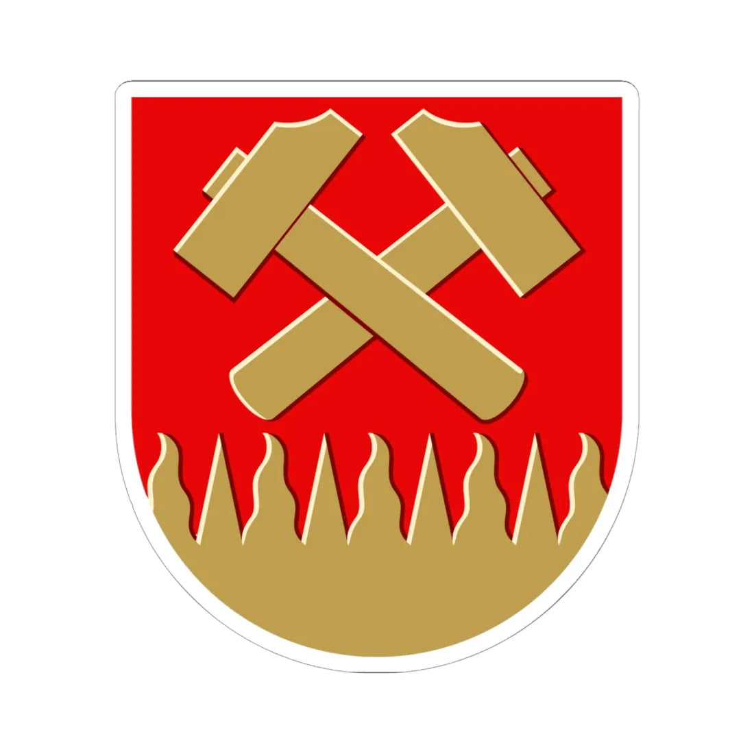 Karkkila.vaakuna (Finland) (Coat of Arms) STICKER Vinyl Kiss-Cut Decal - The Sticker Space