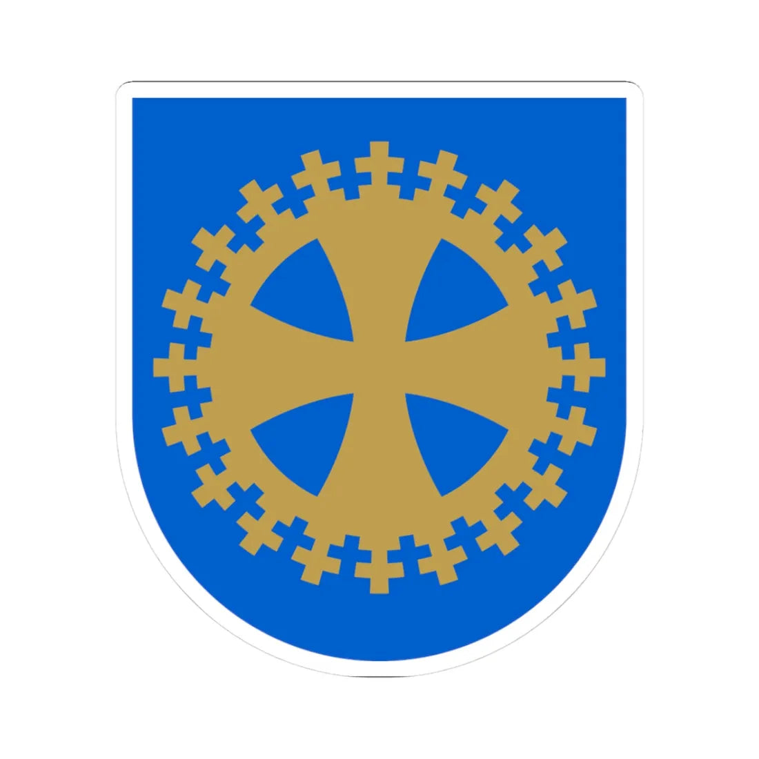 Karkku.vaakuna (Finland) (Coat of Arms) STICKER Vinyl Kiss-Cut Decal 3 Inch White - The Sticker Space