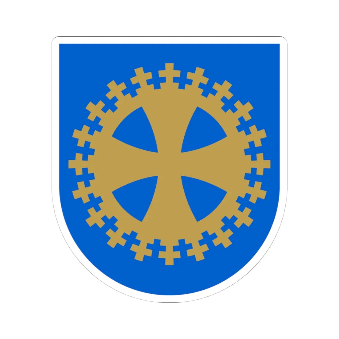 Karkku.vaakuna (Finland) (Coat of Arms) STICKER Vinyl Kiss-Cut Decal 4 Inch White - The Sticker Space