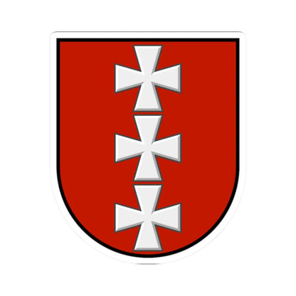 Karlivka old coat of arms escutcheon (Ukraine) (Coat of Arms) STICKER Vinyl Kiss-Cut Decal 2 Inch White - The Sticker Space