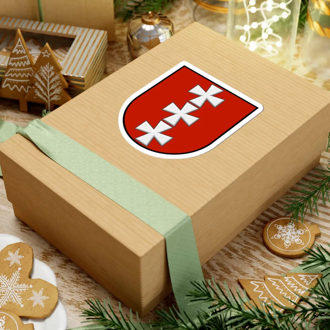 Karlivka old coat of arms escutcheon (Ukraine) (Coat of Arms) STICKER Vinyl Kiss-Cut Decal - The Sticker Space