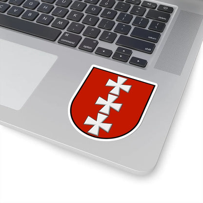 Karlivka old coat of arms escutcheon (Ukraine) (Coat of Arms) STICKER Vinyl Kiss-Cut Decal - The Sticker Space