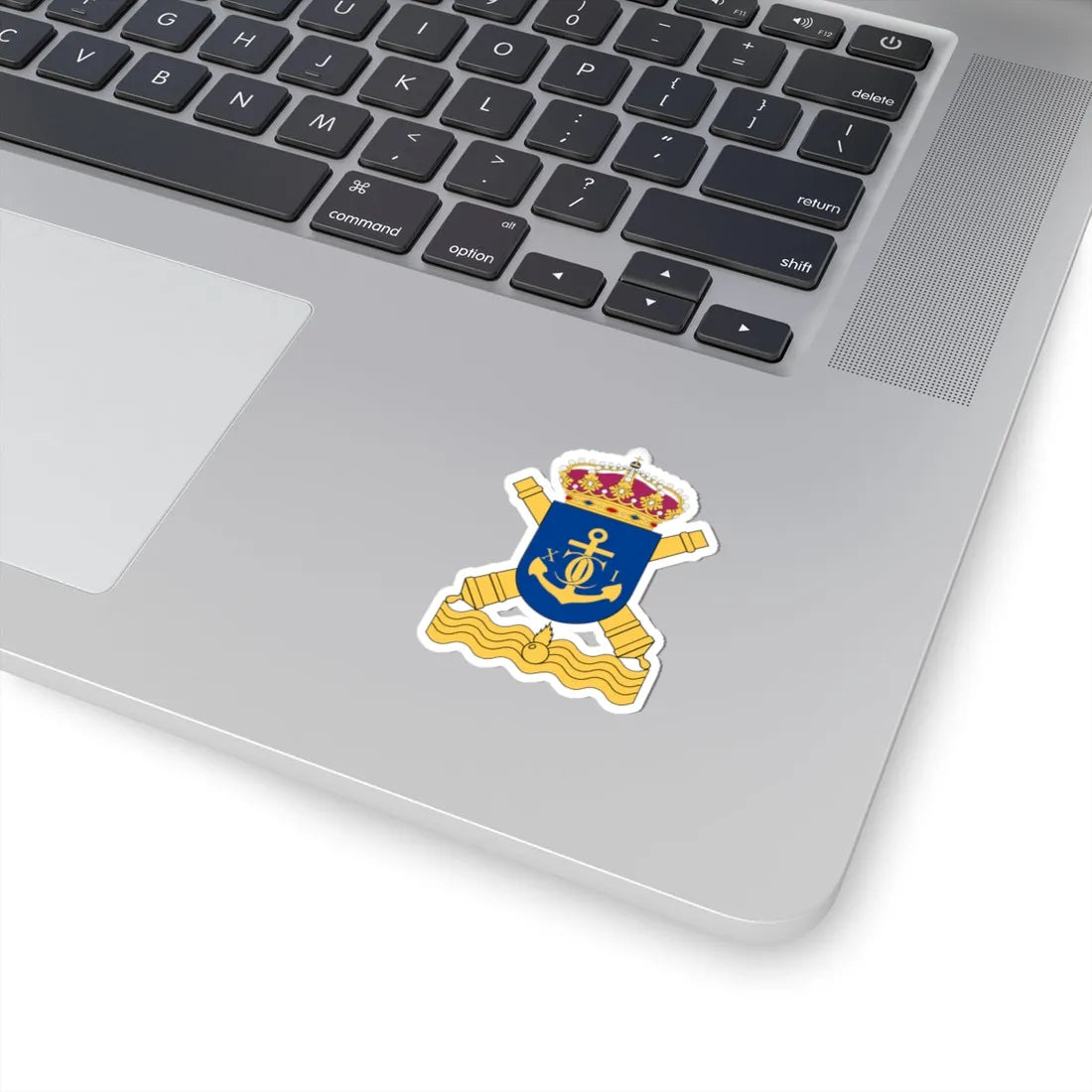 Karlskrona kustartilleriregemente vapen (Sweden) (Coat of Arms) STICKER Vinyl Kiss-Cut Decal - The Sticker Space