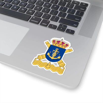 Karlskrona kustartilleriregemente vapen (Sweden) (Coat of Arms) STICKER Vinyl Kiss-Cut Decal - The Sticker Space