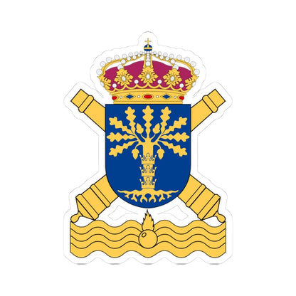 Karlskrona maringrupp (Sweden) (Coat of Arms) STICKER Vinyl Kiss-Cut Decal 3 Inch White - The Sticker Space