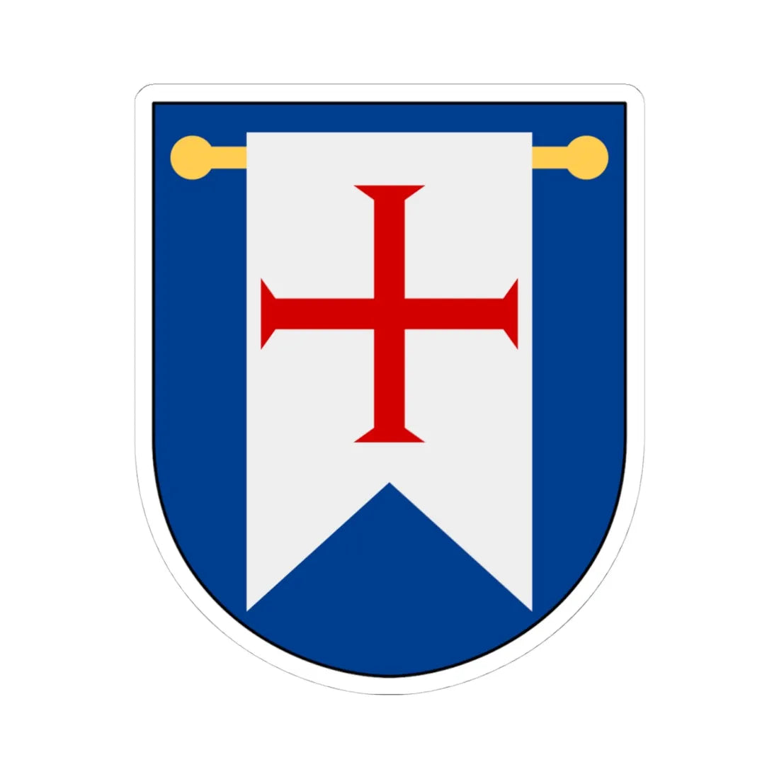 Karlstad stift vapen (Sweden) (Coat of Arms) STICKER Vinyl Kiss-Cut Decal 4 Inch White - The Sticker Space