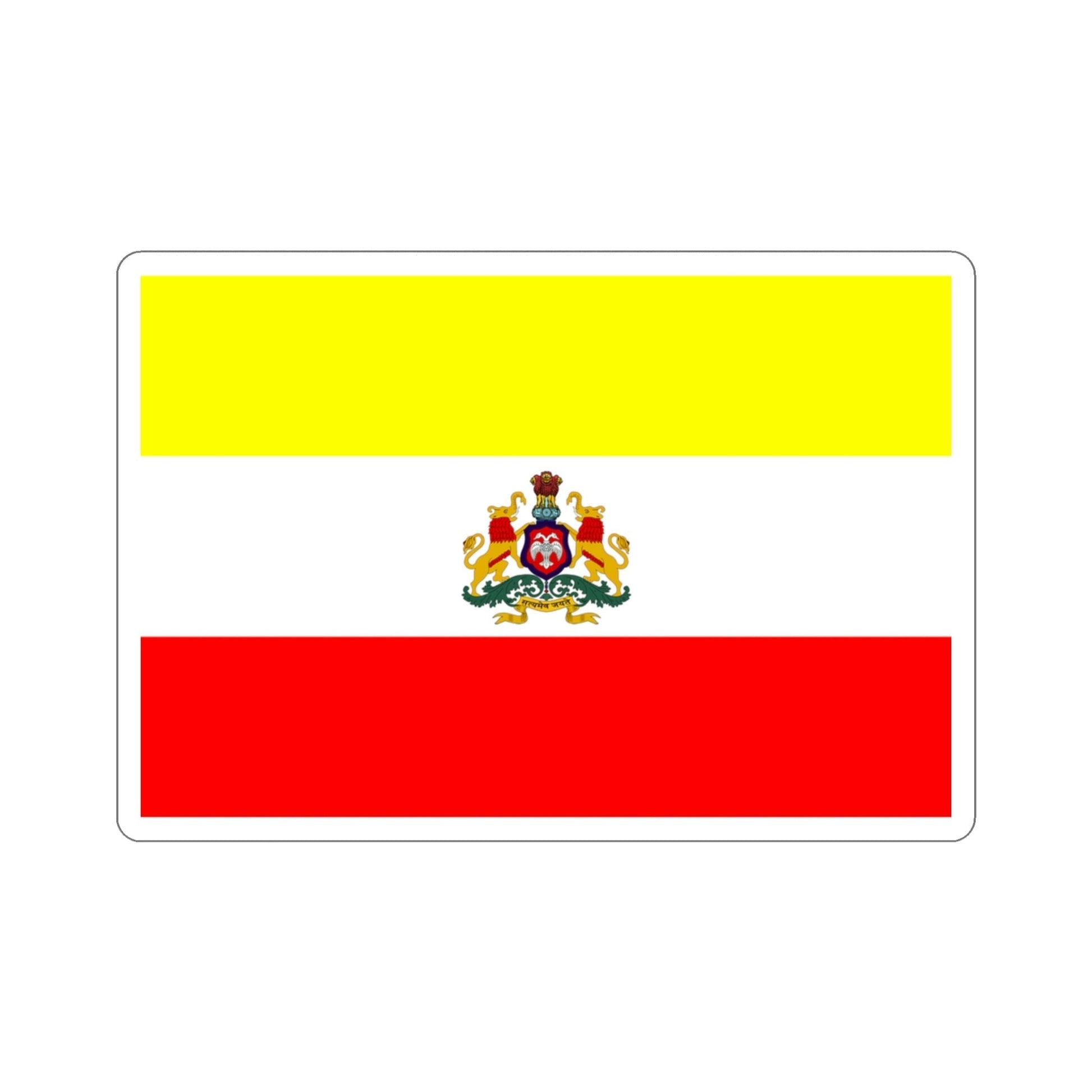 Karnataka 2018 Proposed Flag (India) STICKER Vinyl Die-Cut Decal-3 Inch-The Sticker Space