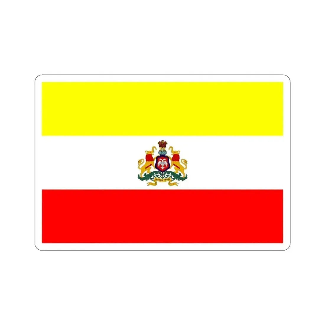 Karnataka 2018 Proposed Flag (India) STICKER Vinyl Die-Cut Decal 3 Inch - The Sticker Space