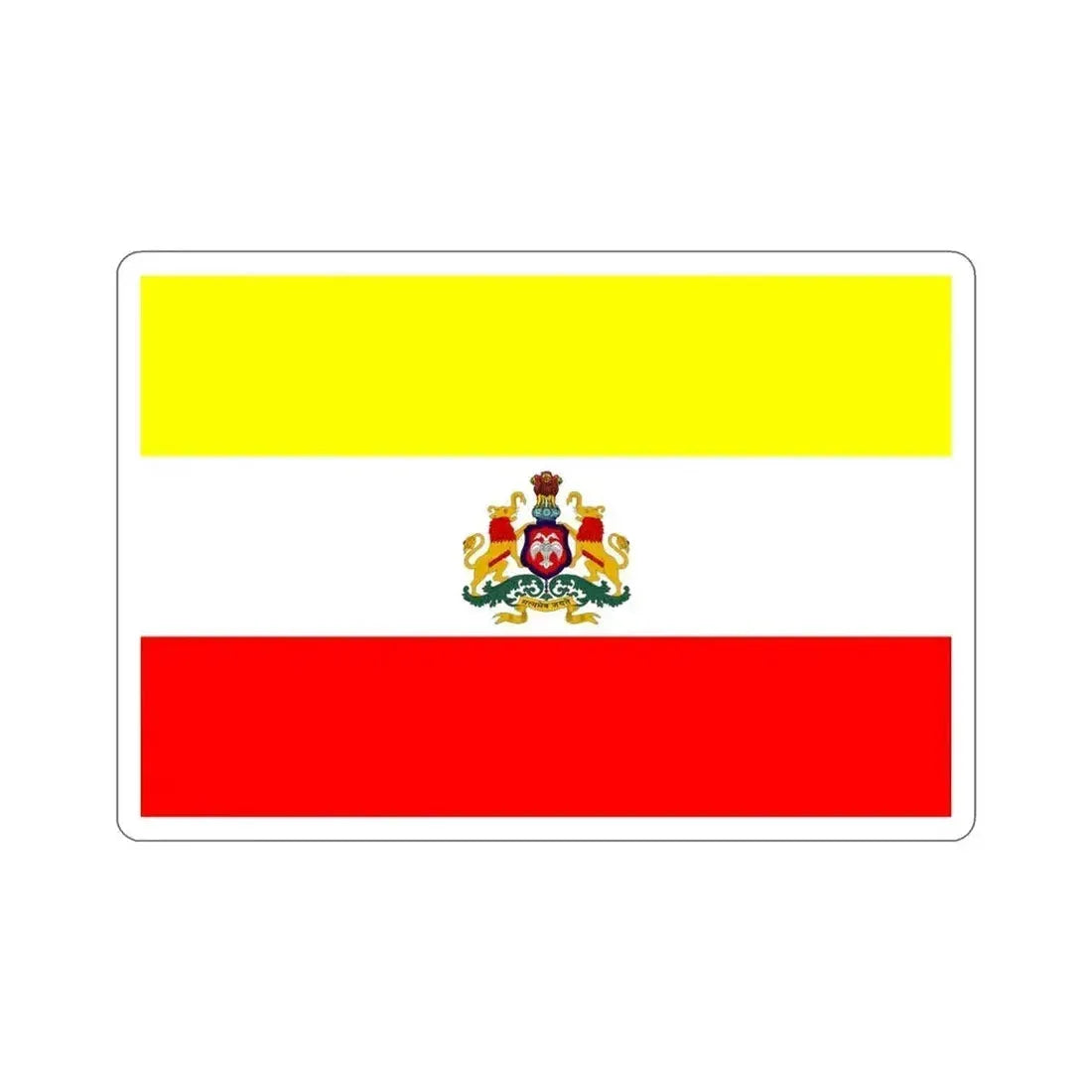 Karnataka 2018 Proposed Flag (India) STICKER Vinyl Die-Cut Decal 4 Inch - The Sticker Space