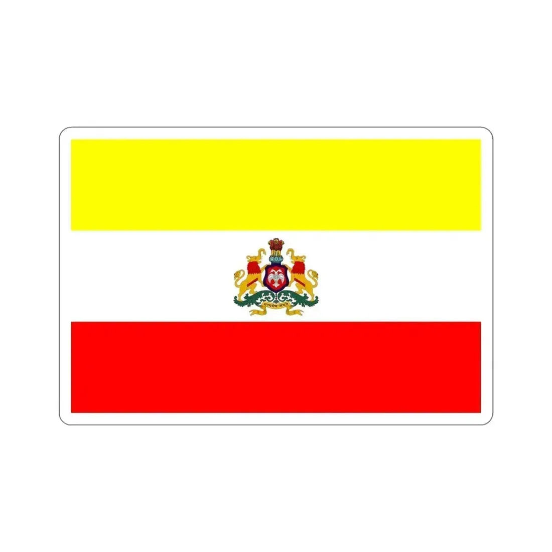 Karnataka 2018 Proposed Flag (India) STICKER Vinyl Die-Cut Decal 6 Inch - The Sticker Space